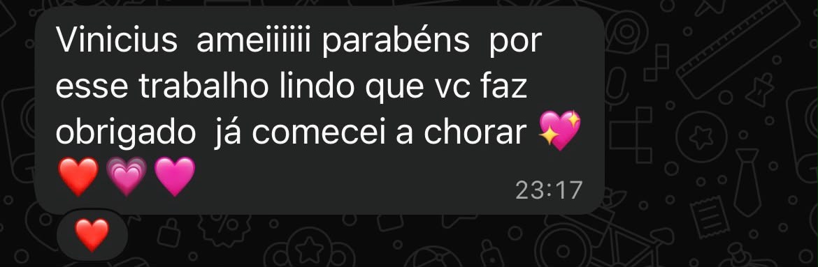 Mensagem de agradecimento de cliente no WhatsApp 6