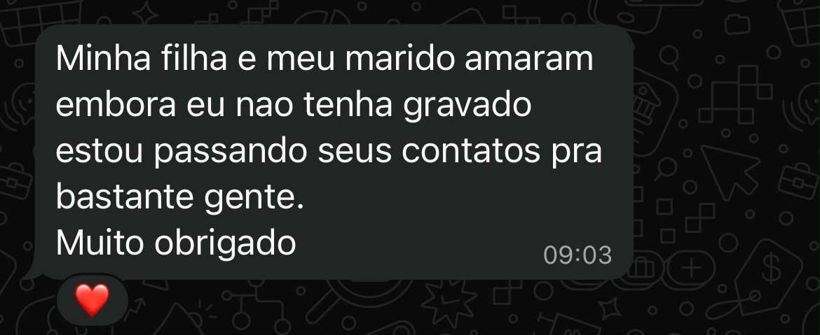 Mensagem de agradecimento de cliente no WhatsApp 3