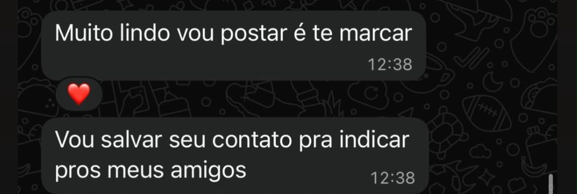Mensagem de agradecimento de cliente no WhatsApp 1